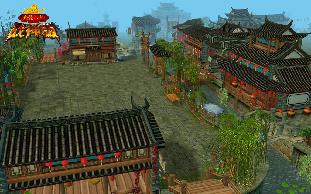 战神版束河古镇场景